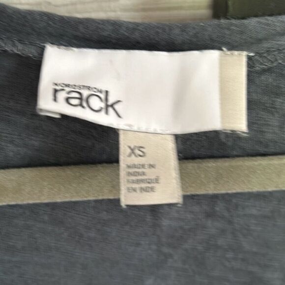 Nordstrom Rack heather Gray scoopneck T-shirt cotton Modal XS - Picture 2 of 4